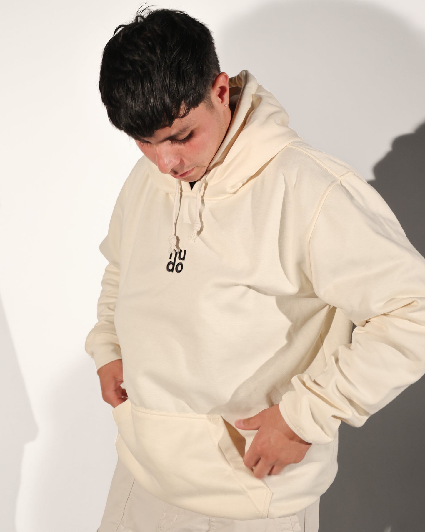 Hoodie Clásico Marfil