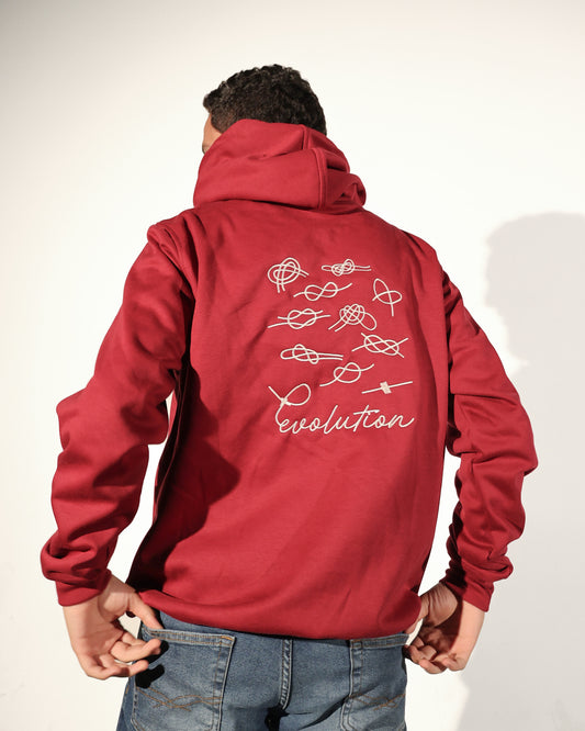 Hoodie Evolution Vinotinto